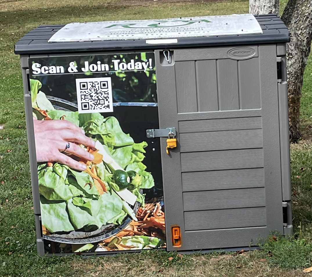 Compost Station Bin in Park